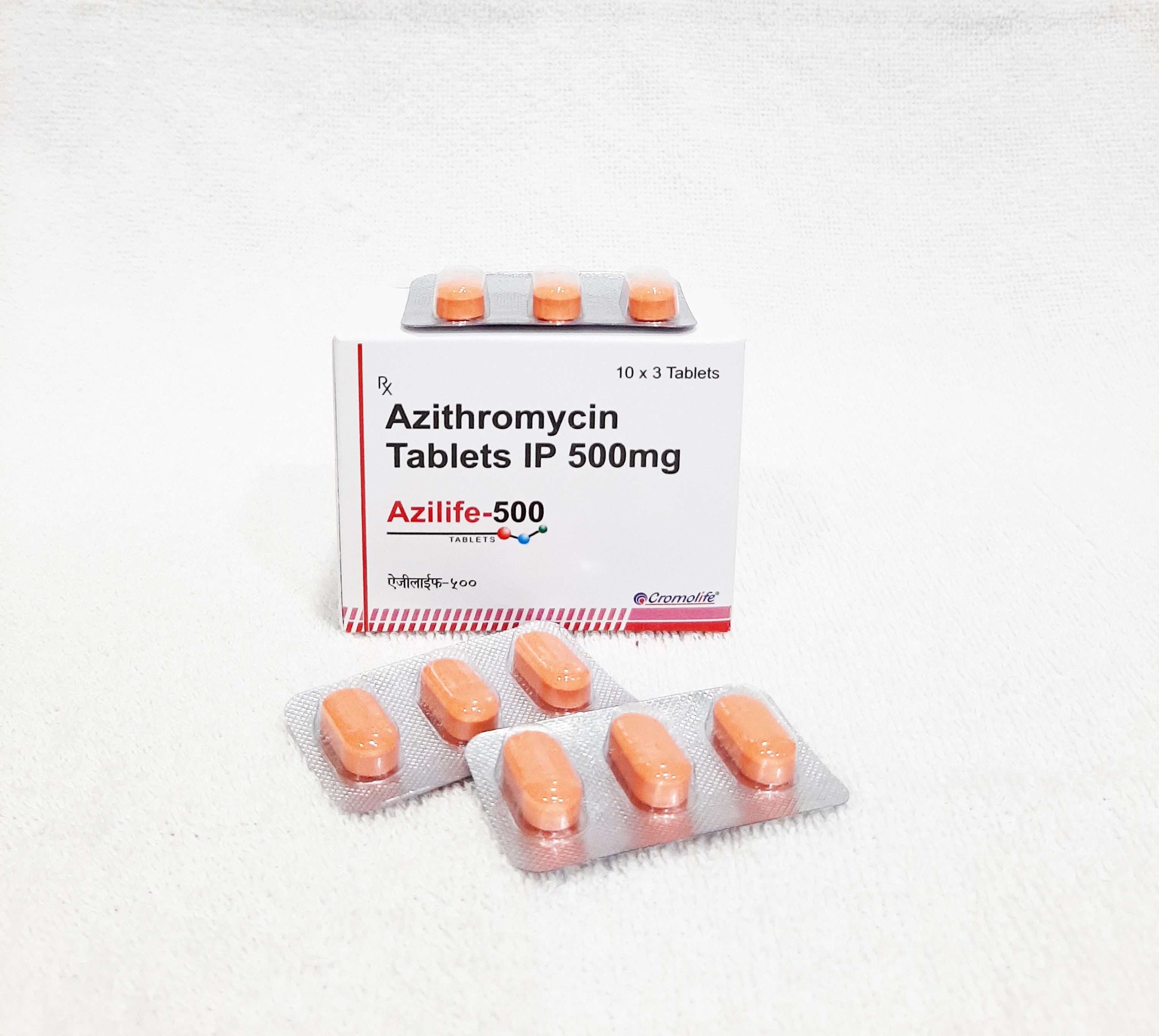 Azithromycin 500 Mg Tablets - Cas No: Vt18-6372