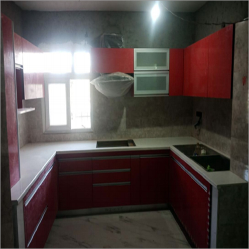 U- Shape Mat finish Laminated Kitchen