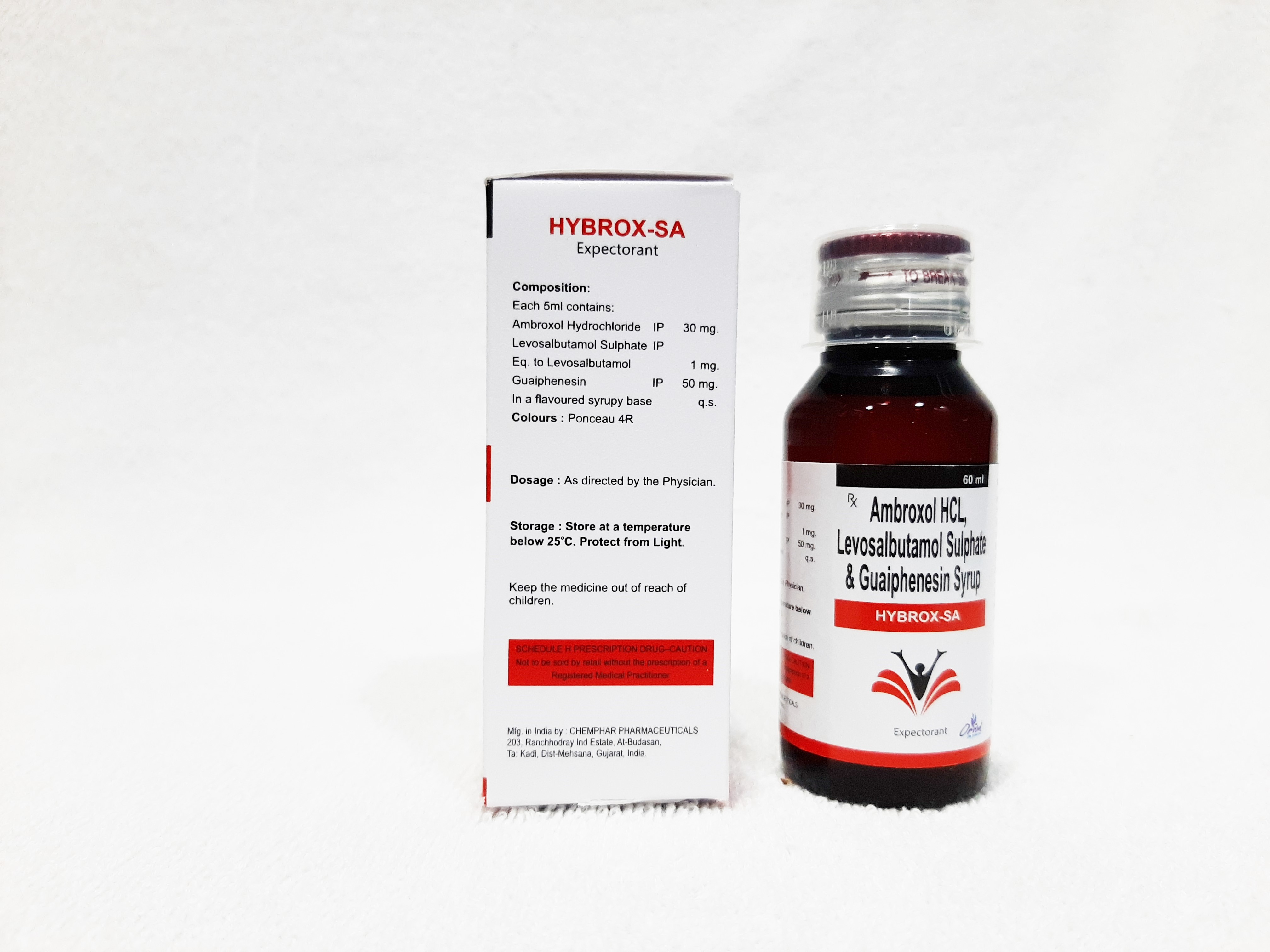 Levosalbutamol Sulphate, Ambroxol Hydrochloride And Guaiphenesin Oral Drop Cas No: Ks18-743