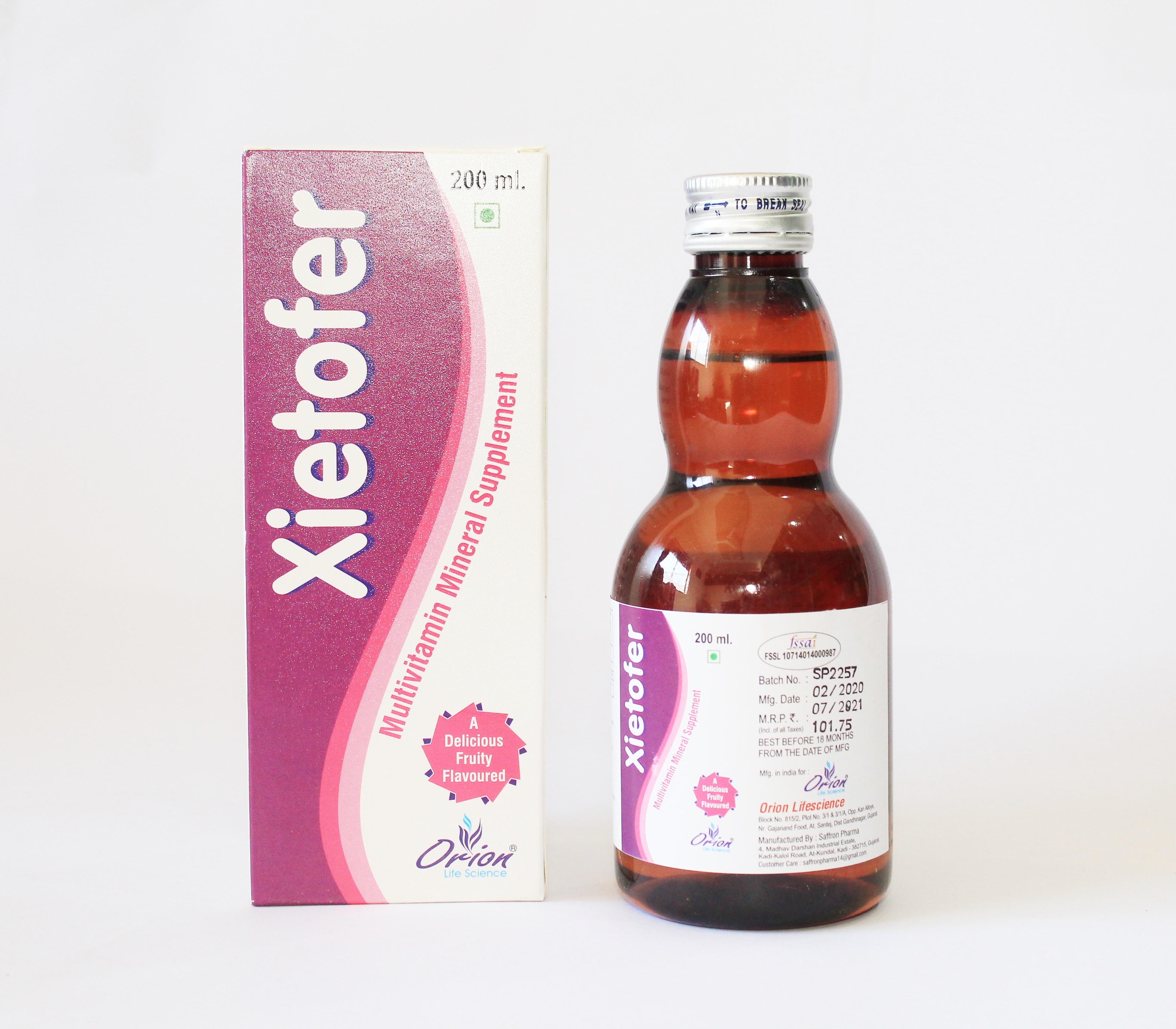 Multivitamin Syrup Application: As Directed By Physician