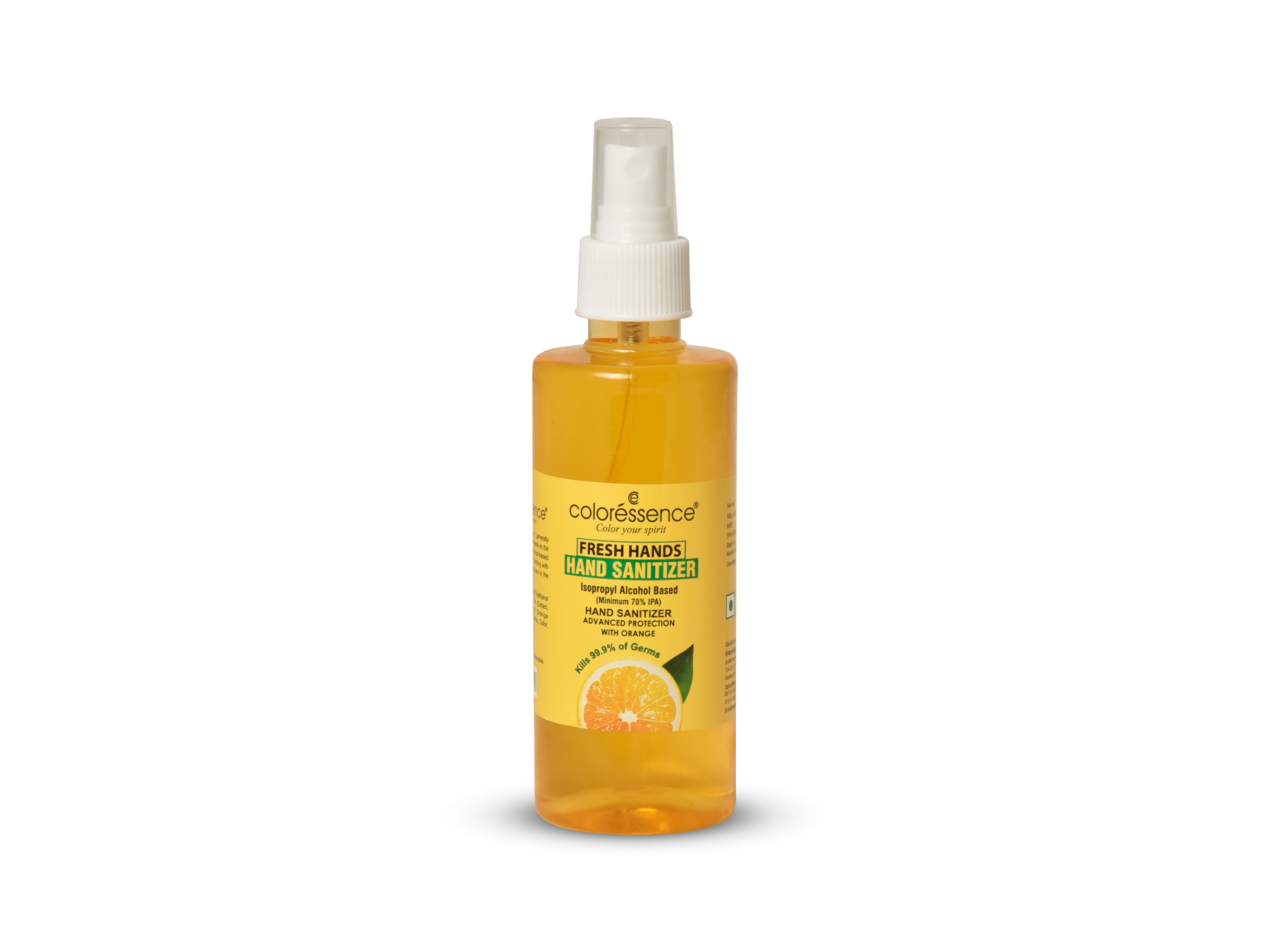Orange Hand Sanitizer - Ipa Based Formula, Sizes 50ml To 5l | Kills 99.9% Germs, Softens Hands With Orange Extracts