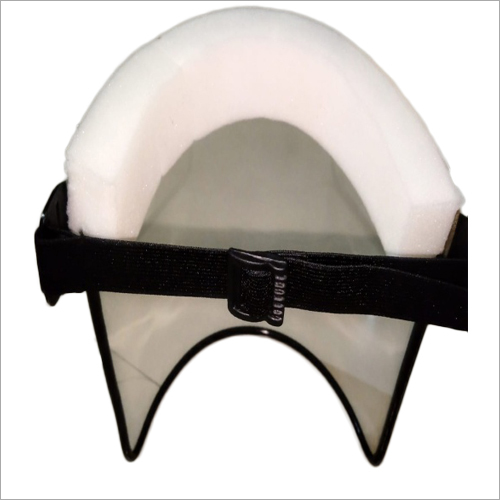 2000 Micron Face Shield With Bidding Adjustable Band - Plastic Material, Foldable Design , Unisex For Medical And Hospital Use