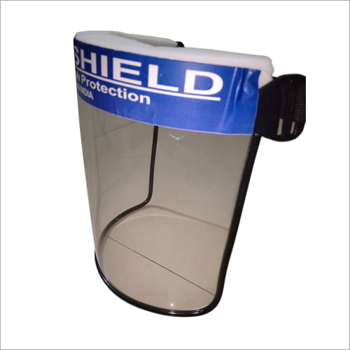 2000 Micron Face Shield With Bidding Adjustable Band - Plastic Material, Foldable Design , Unisex For Medical And Hospital Use