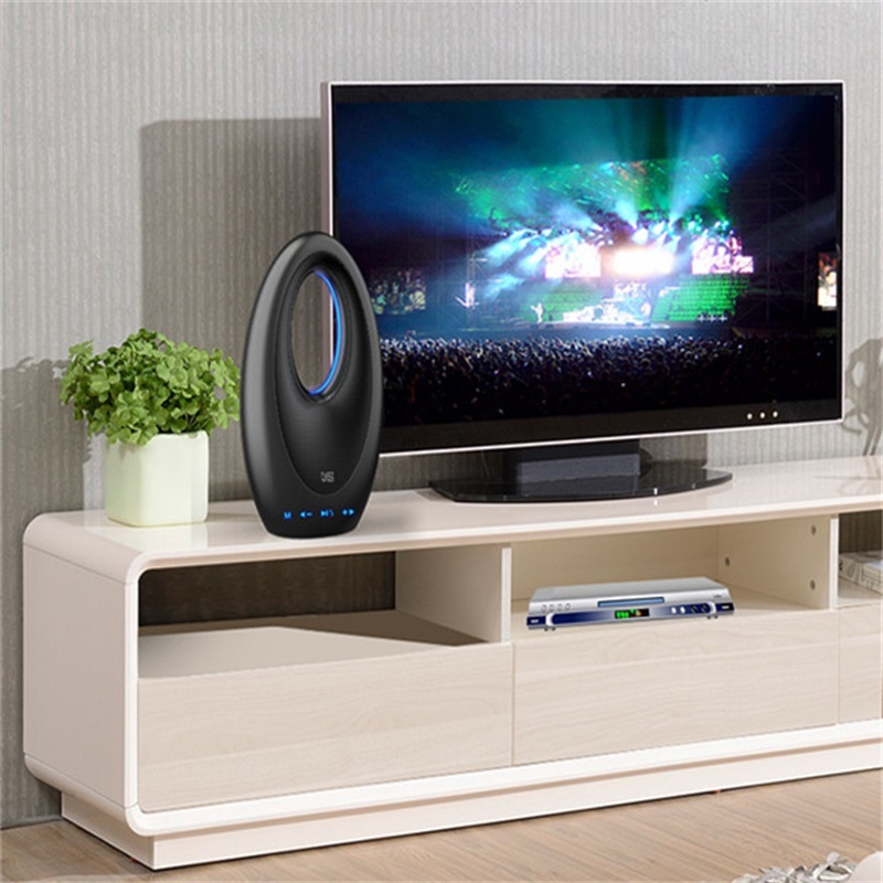 Dubai Sailing Hotel Touch Bass Sound Card Speaker Ns-bm2s Fm Radio Hands-free Mic Colorful Lighting Ring Boat Lamp Speaker.