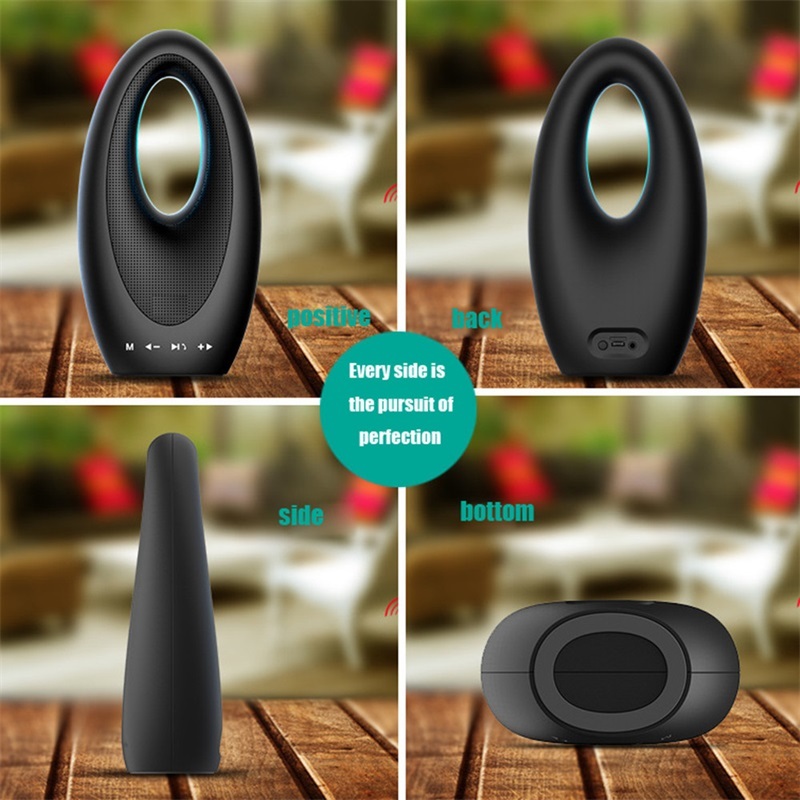 Dubai Sailing Hotel Touch Bass Sound Card Speaker Ns-bm2s Fm Radio Hands-free Mic Colorful Lighting Ring Boat Lamp Speaker.