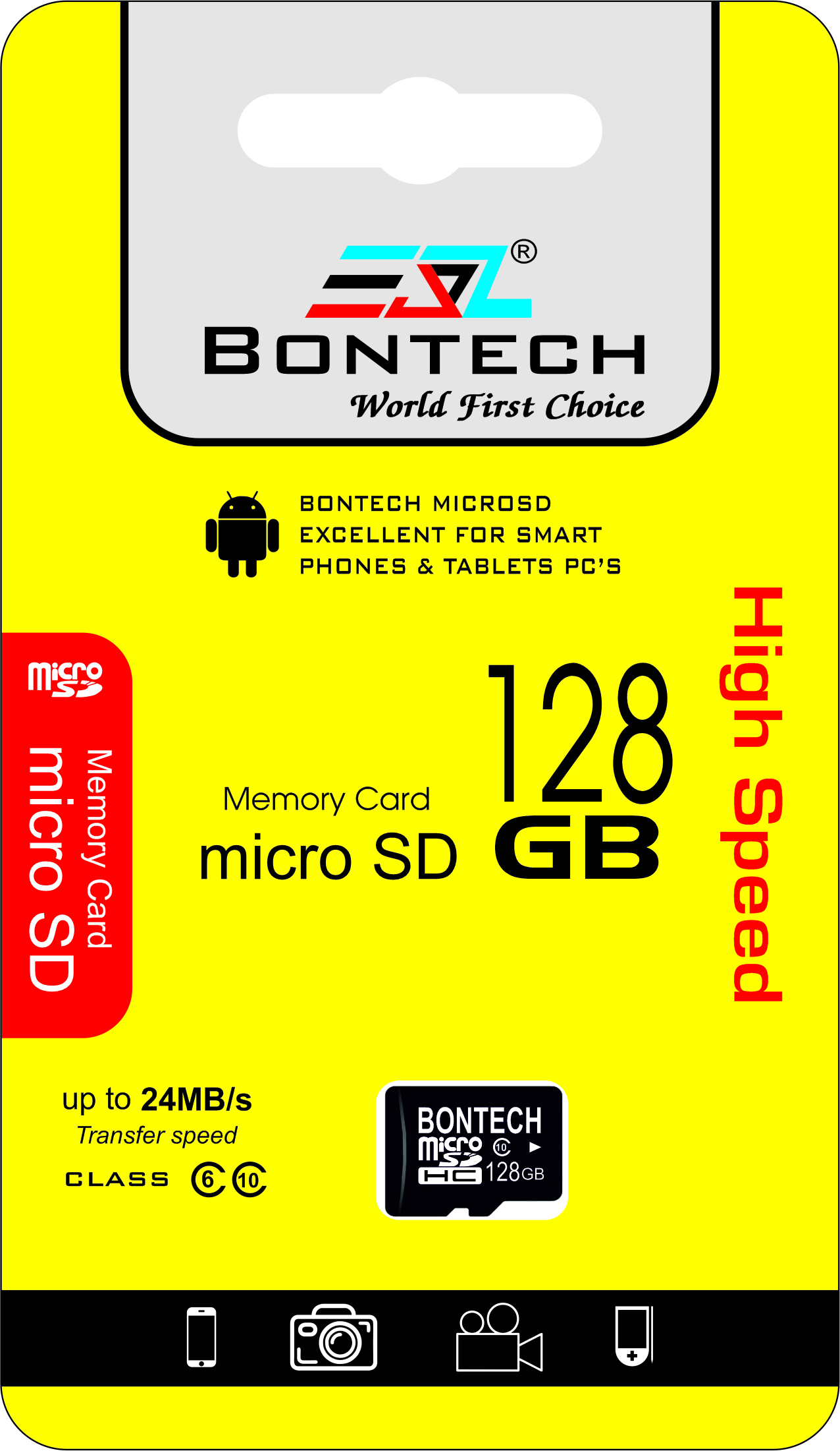 Bontech 128gb Memory Card With 6 Month Warranty