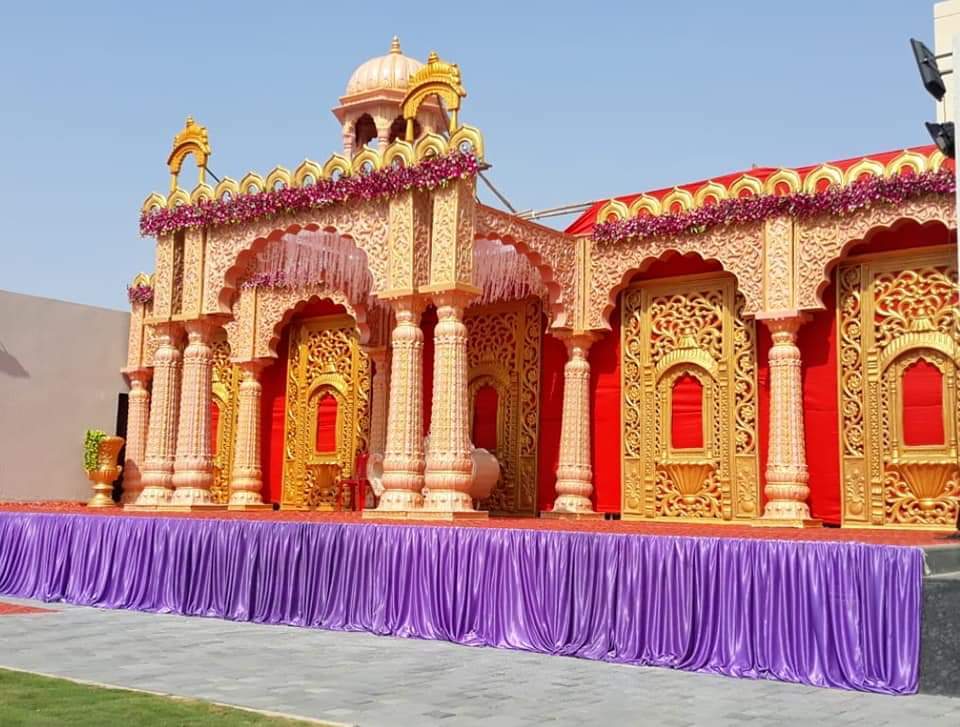 As Per Client Choice Maharaja Style Wedding Stage