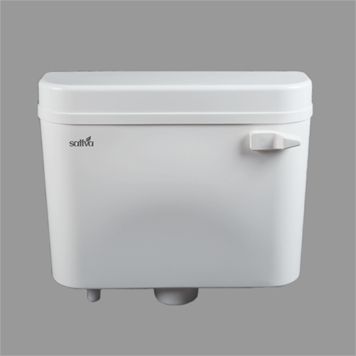 Side Push Flushing Cistern - Durable Plastic, 420mm X 325mm X 125mm, White And Ivory | Smart & Slim Design, Easy Installation, Fine Finish