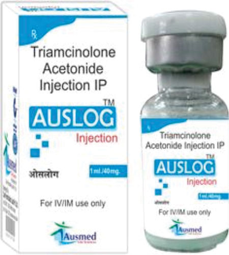 ट्रायमिसिनोलोन एसीटोनाइड आईपी 40 मिलीग्राम+बेंज़िल अल्कोहल आईपी 0.9% डब्ल्यू/डब्ल्यू/ऑस्लॉग इंजेक्शन