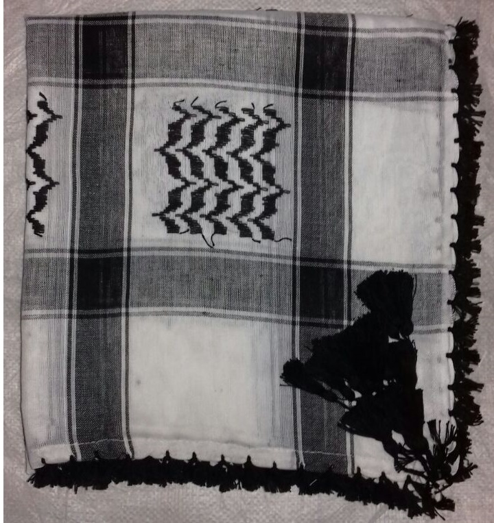Arabic Shemagh Scarf - 50x50 Inches Cotton, Premium Quality With Tassels | Multi-purpose For All Seasons, Hand-made, Embroidered Pattern, Available In Several Colors
