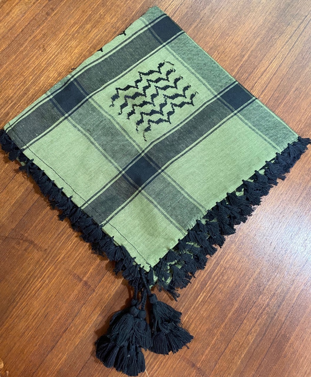 Arabic Shemagh Scarf - 50x50 Inches Cotton, Premium Quality With Tassels | Multi-purpose For All Seasons, Hand-made, Embroidered Pattern, Available In Several Colors