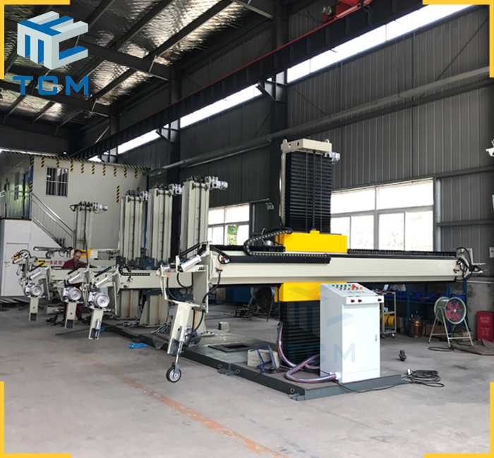 Steel Tank Cover Automatic Buffing Machine - Stainless Steel, 2500x1600x3080 Mm, Blue/grey/yellow/red | 0.8 Mpa Air Pressure, 18 Month Warranty, Computerized System