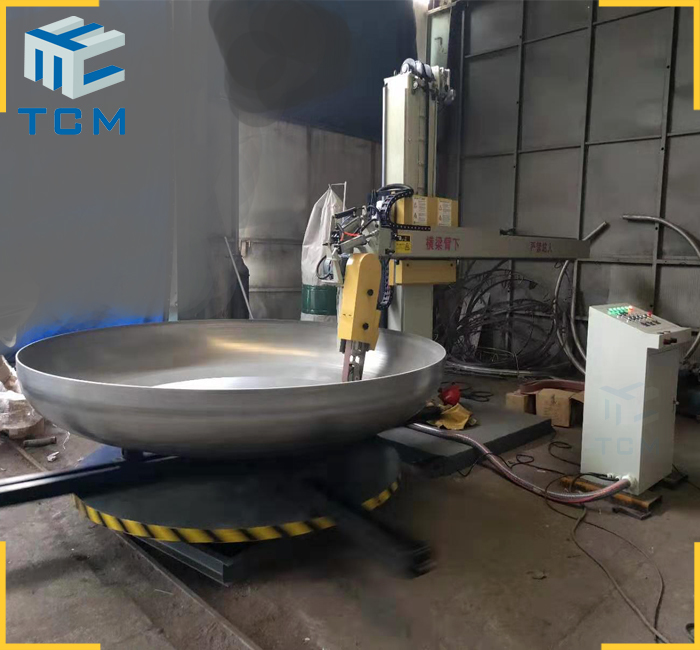 Steel Tank Cover Automatic Buffing Machine - Stainless Steel, 2500x1600x3080 Mm, Blue/grey/yellow/red | 0.8 Mpa Air Pressure, 18 Month Warranty, Computerized System