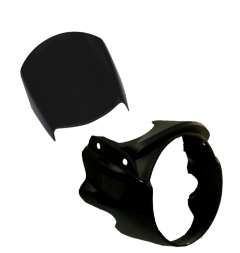 Two Wheeler Body Kits Headlight Visor Black