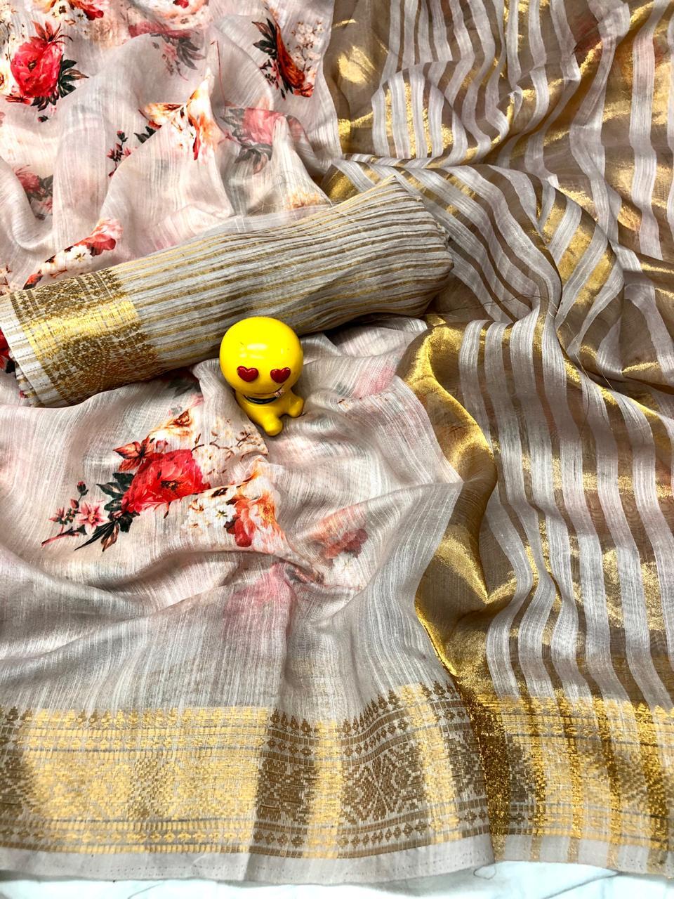 Cotton Linen Silk Sarees