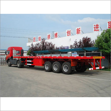 दो 20 फुट कंटेनर के लिए ट्रेलर (3 अक्ष या 2 अक्ष)।