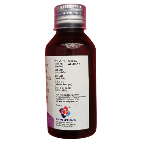 100 Ml Dextromethorphan Hydrobromide Chlorpheniramine Maleate And Phenylephrine Hydrochloride Syrup General Medicines