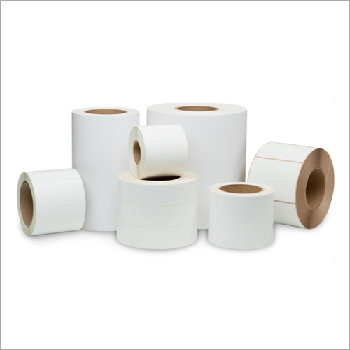 Barcode Paper Labels Roll - Color: White