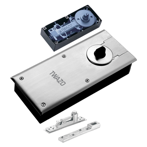 Single Spring Floor Hinge - Durable Stainless Steel, Adjustable Tension Mechanism for Smooth Operation