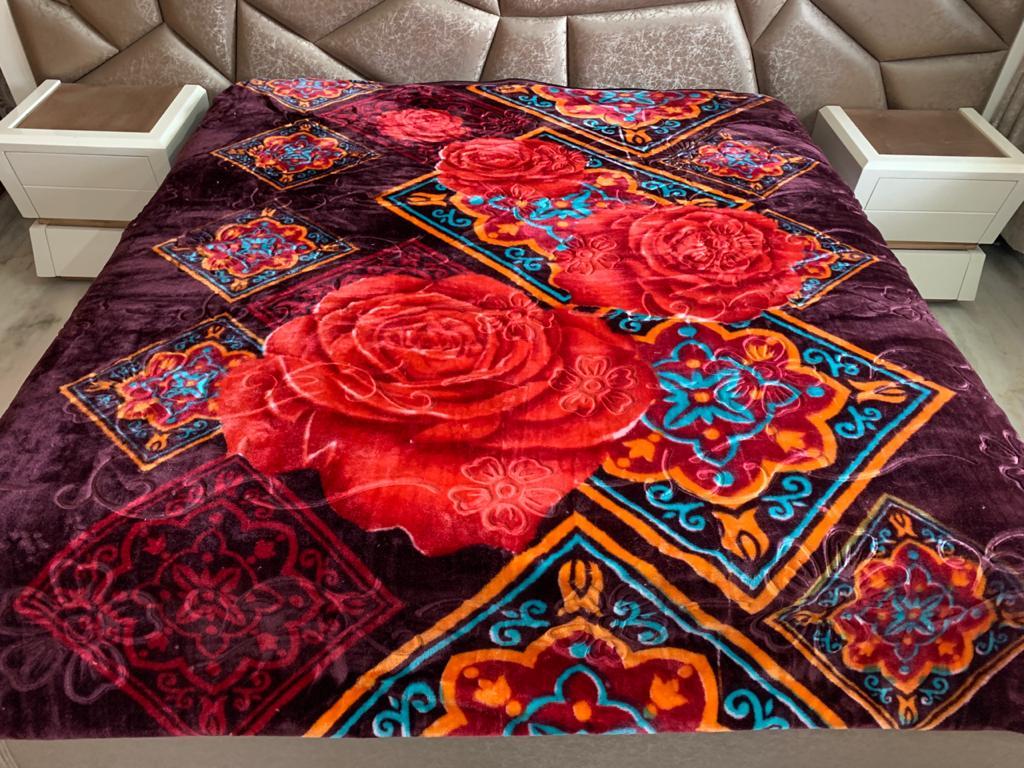 Print Faux Mink Blanket Age Group: Adults