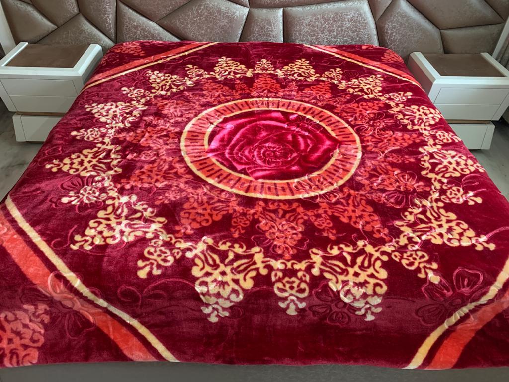 Faux Mink Blanket - 100% Polyester, King & Full Size, Brown - Ultra Soft, Customized Designs For Home, Hotel, And Travel