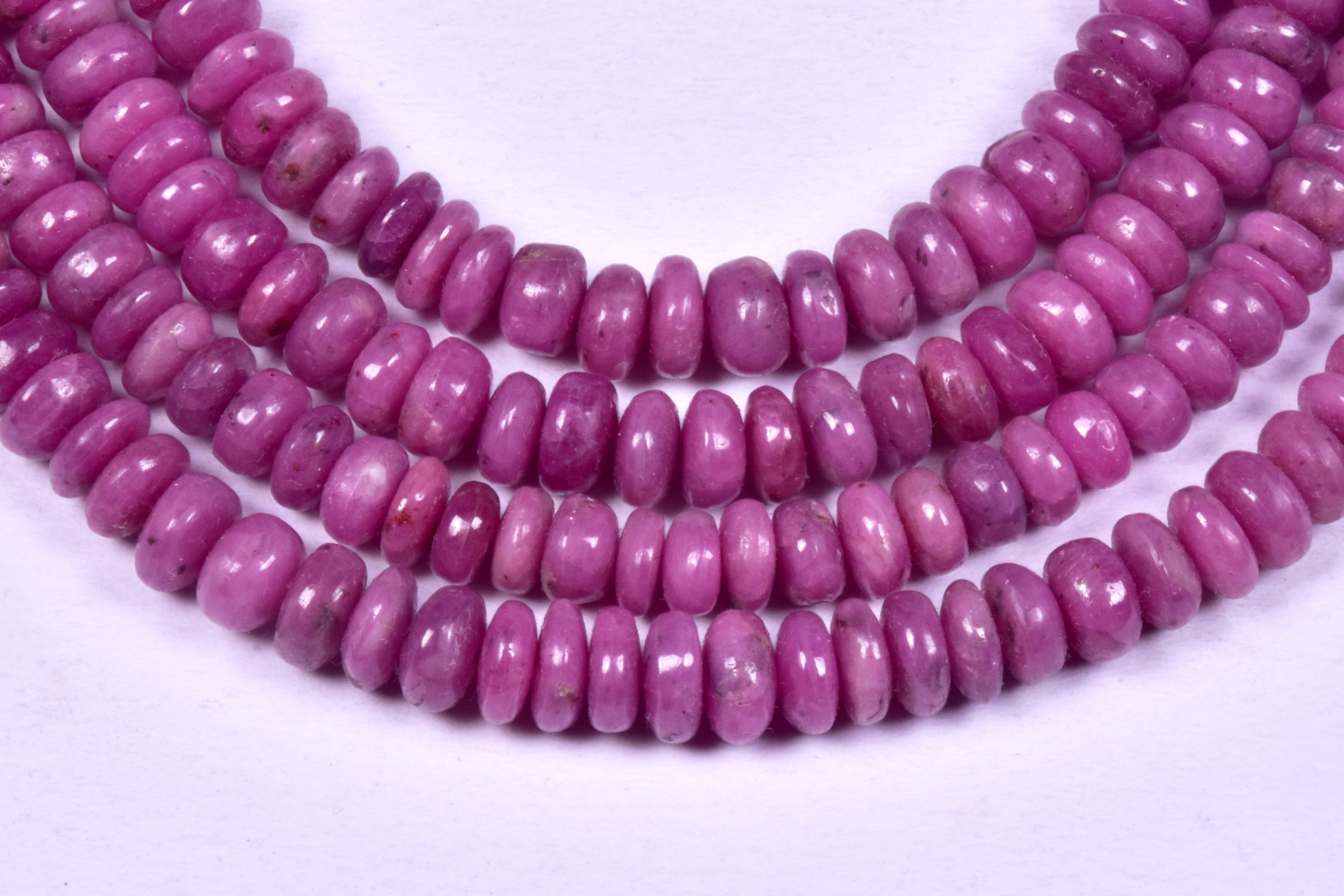 Ruby Roundel Beads