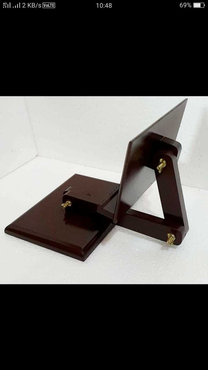 Natural Wood Color Mobile Stand