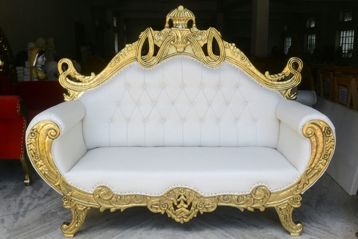 Wooden Royal Sofa - Color: As Per Client Choice