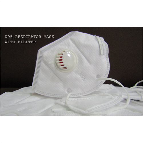 फ़िल्टर के साथ N95 श्वासयंत्र मास्क