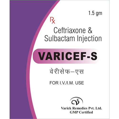 1.5 gm Ceftriaxone and Sulbactam Injetion