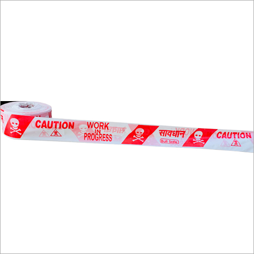 Barricade Tape - LDPE, 250 Meter | Red and White, Visual Hazard Marking for Road Safety