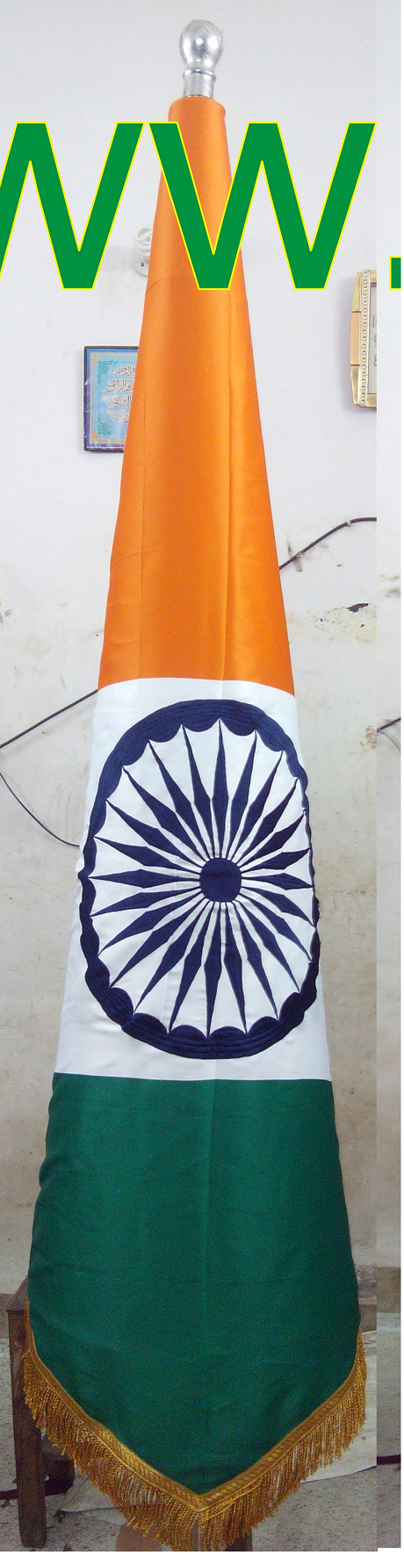 Conical Flag - Fabric, All Size, Multicolor | Embroidered Pattern, Custom Design Logo, Silver Plating, Sewn For Durability