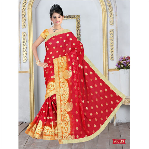 Ethnic Ladies Printed Silk Viscose Saree