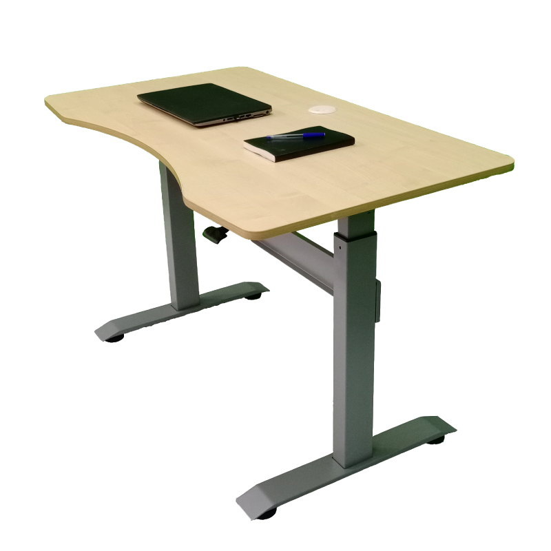 Maple Height Adjustable Desk, Pneumatic (H-max 2.0)