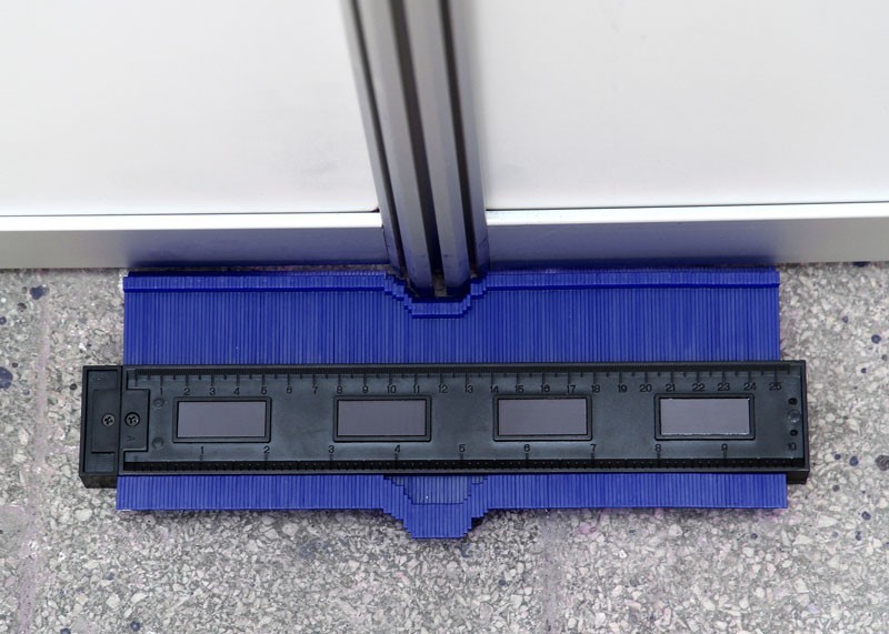 10 Inch Shaping Template - High Density Plastic, Red Color, Lightweight Design | Precision Tile Corner Marking Tool