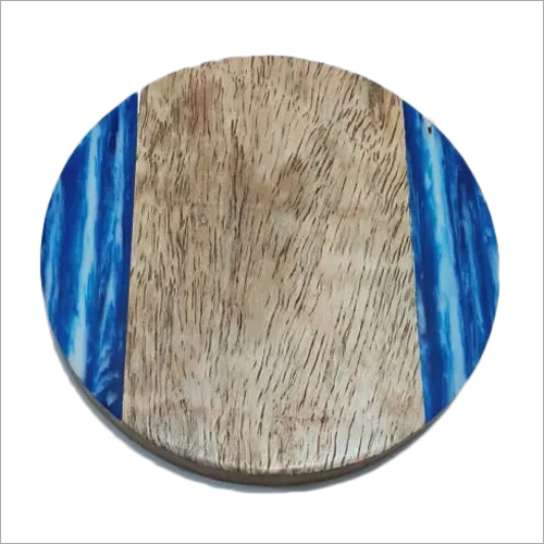 ब्लू-ब्राउन हॉर्न फैंसी टी कोस्टर