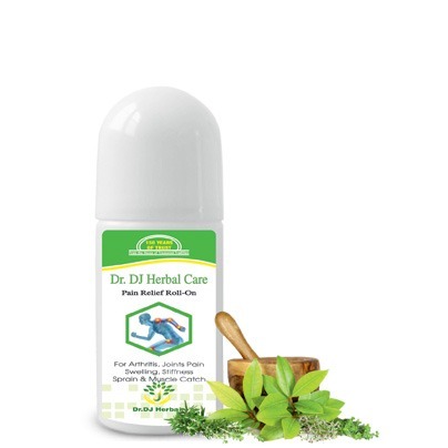 Herbal Joint Pain Relief Oil - 100ml Plastic Roll-on | Quick Relief with 100% Herbal Ingredients, Non-Messy Application, Deep Penetration, Menthol Scent