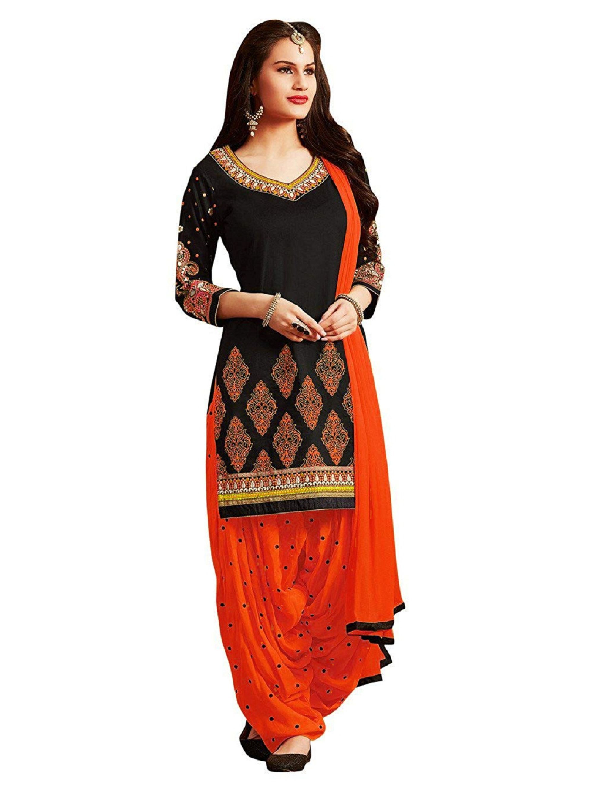 Turquoise Cotton Embroidery Salwar Suit
