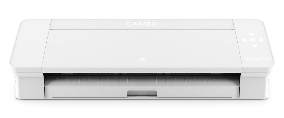 Silhouette Cameo 4 - Bluetooth Enabled, 12x12 Cutting Mat, Autoblade 2, 100 Designs & Silhouette Studio Software - White Edition