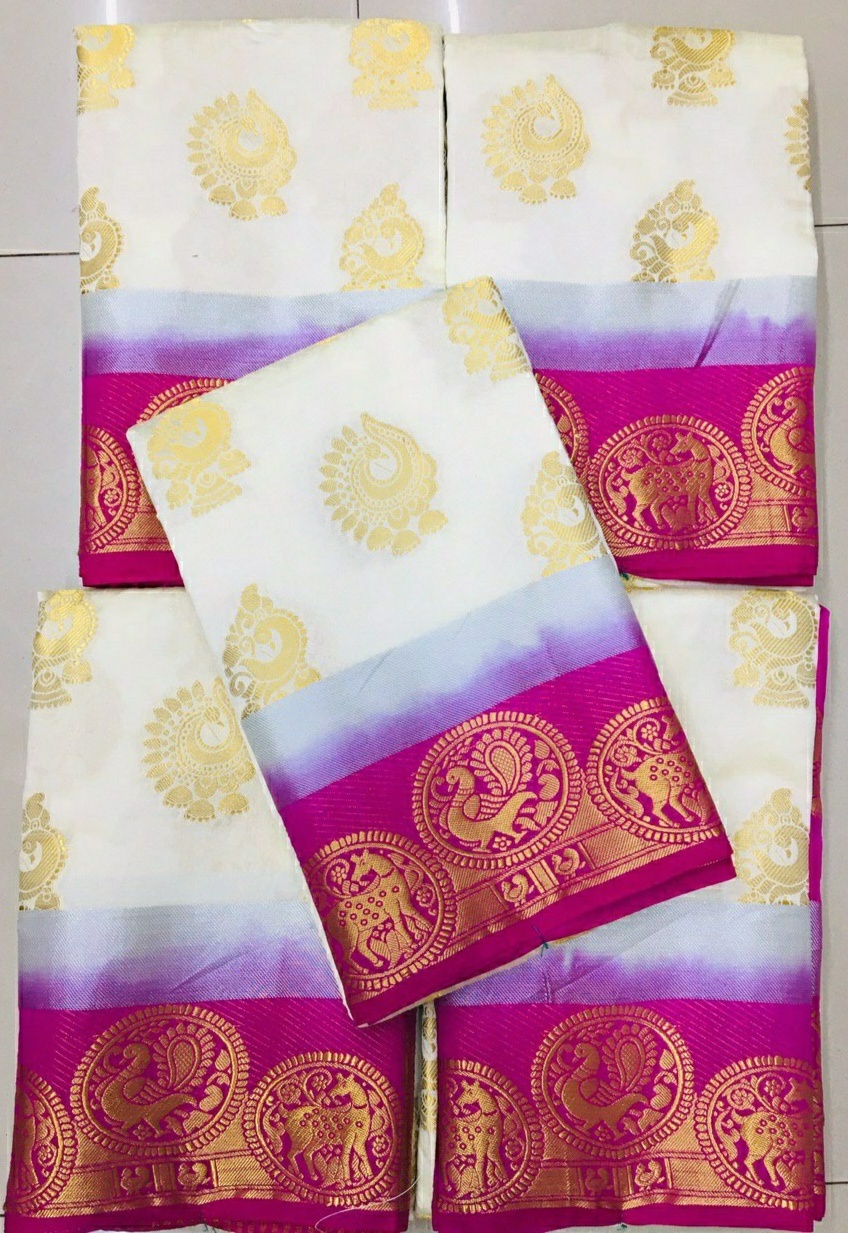 Indian Chit Pallu Printed Saree