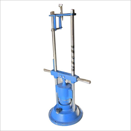 Aggregate Impact Tester - Manual, 230x10 mm Tamping Rod & 75x50 mm Hammer | Blue, 0.25 kg Weight, High Impact Resistance for Cement, Ceramic, and Mining Industries
