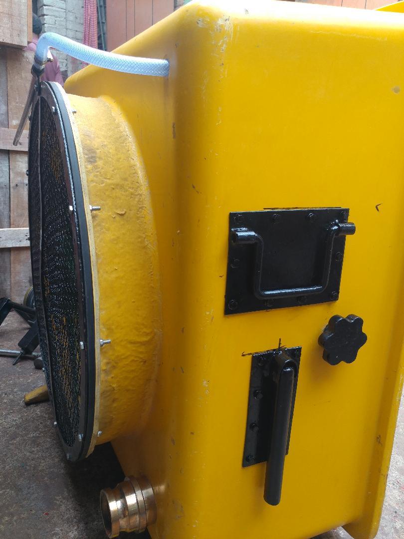 High Expansion Foam Generator - Frp & Ss Material, 900mm X 900mm X 650mm, Orange & Yellow | Ideal For Fire Fighting, 1-year Warranty, Normal Frequency, 56 Kg Weight