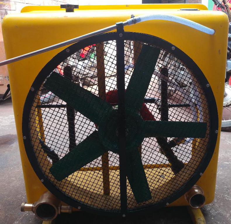 High Expansion Foam Generator - Frp & Ss Material, 900mm X 900mm X 650mm, Orange & Yellow | Ideal For Fire Fighting, 1-year Warranty, Normal Frequency, 56 Kg Weight