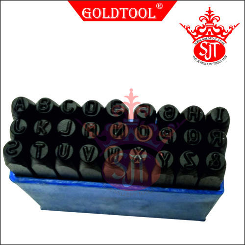 ब्लू एंड ग्रे गोल्ड टूल ए टू जेड स्टैम्प्स