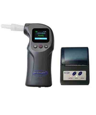 Mangal Ak 9100 - Portable Handheld Alcohol Breath Tester , Advanced Fuel Cell Sensor, Bluetooth Connectivity, 10,000 Memory Storage, 1.29 Inch Color Display, Ideal For Traffic Police And Laboratories