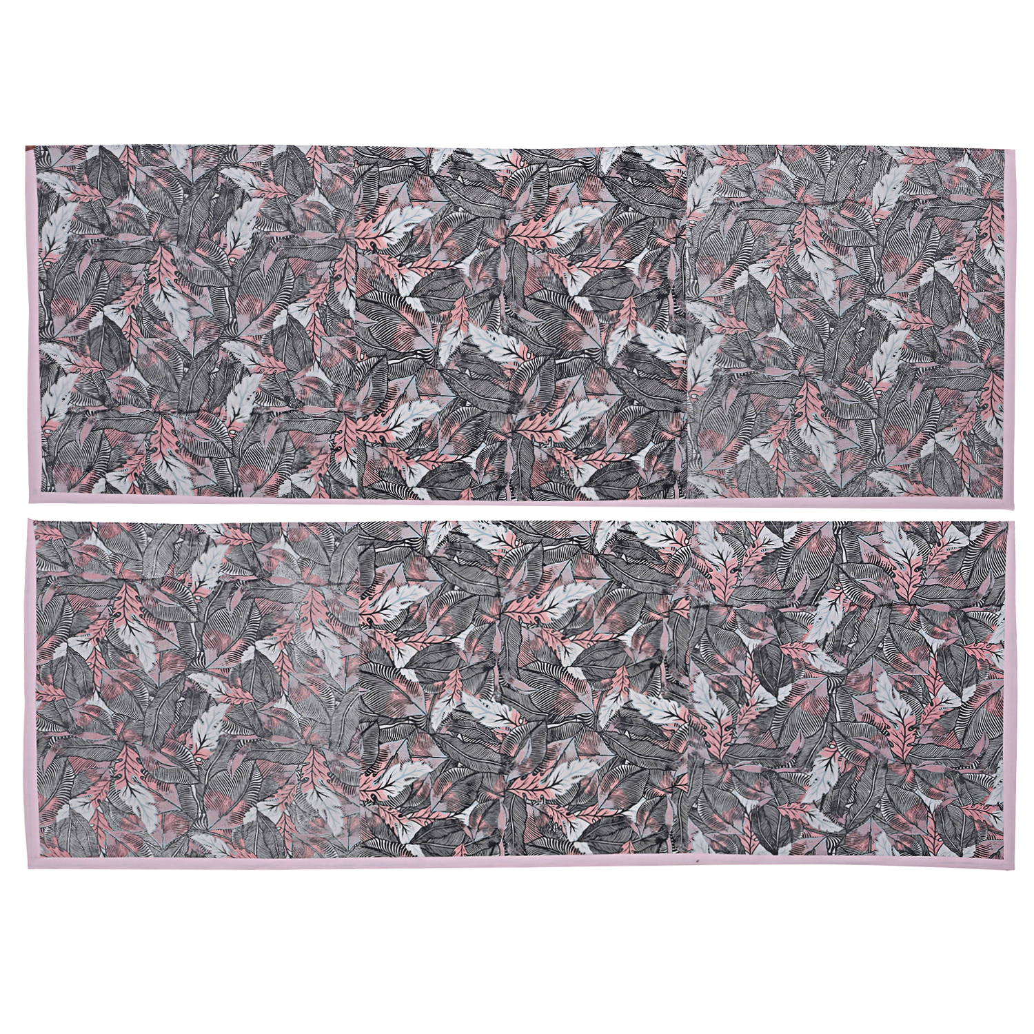 100% Cotton Kirti Finishing White Jungle Print 5 Seater Sofa Slip Cover
