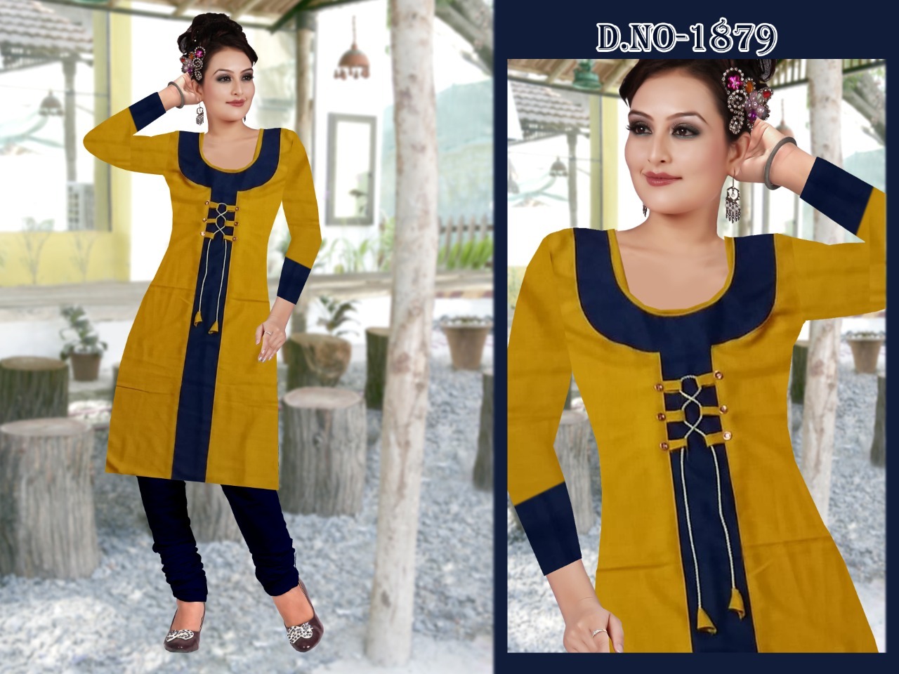 Women Kurta - Cotton, Length 46 Inches, Multi Color | Printed Design, Various Sizes (L, Xl, Xxl), Embroidery Work, All Season Wear