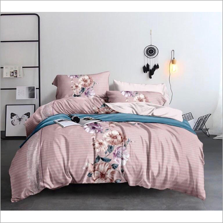 Glace Cotton Double Bedsheet With 2 Pillow Covers