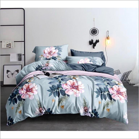 Glace Cotton Double Bedsheet With 2 Pillow Covers