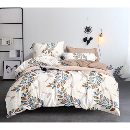 Glace Cotton Double Bedsheet With 2 Pillow Covers